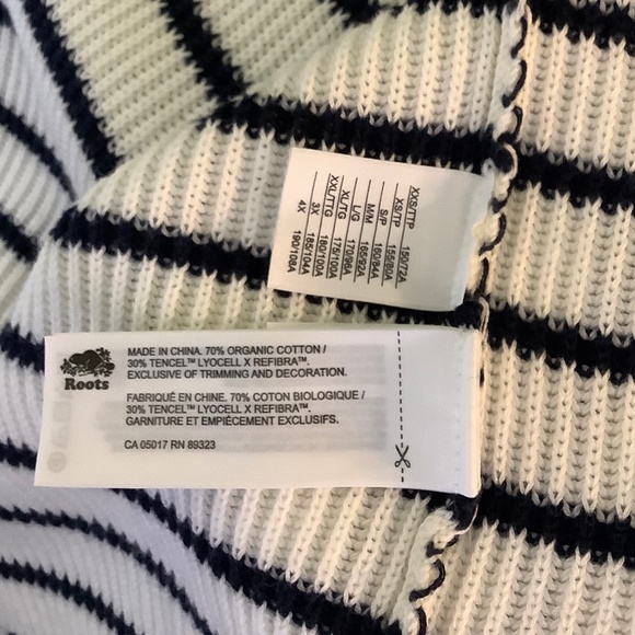 Roots Striped Open Cardigan NWT - Picture 4 of 4